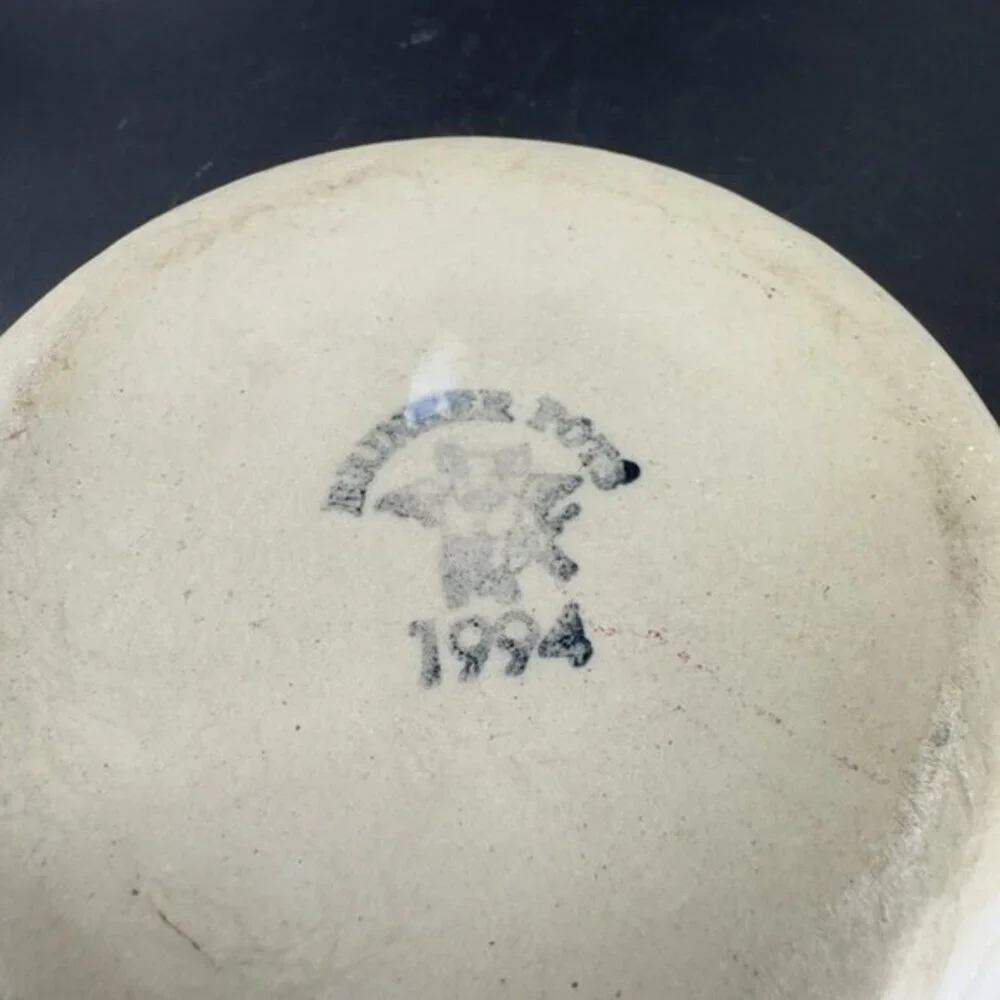 BRINKER POTS STONEWARE Bowl Dish COUNTRY‎ HOME CREATIONS with Home Heart 1994